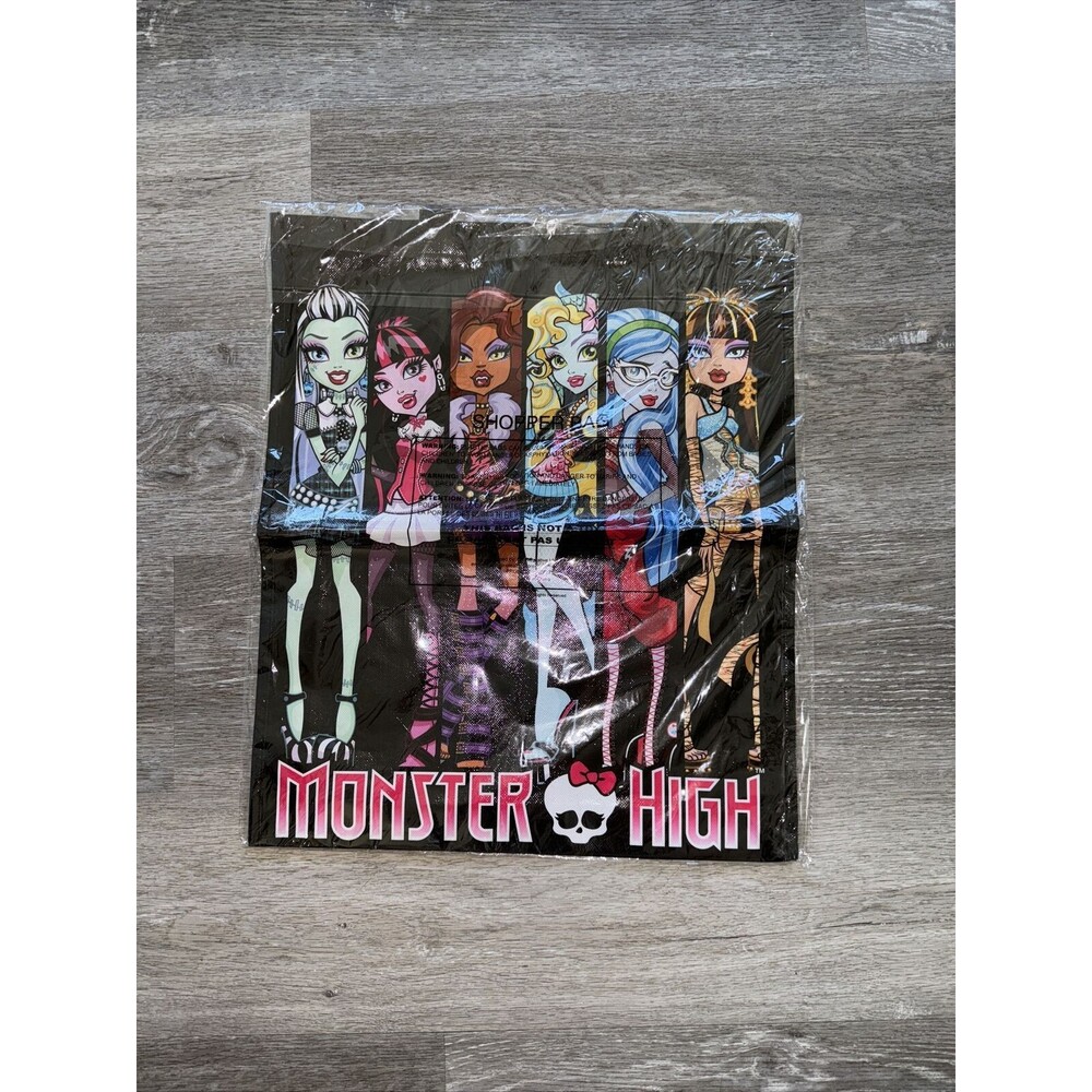 Monster High Cast Shopper Bag Eco Bag Tote Reusable Tote New
